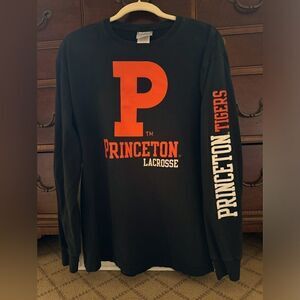 Vintage Princeton Tigers Lacrosse black long sleeved T-shirt L